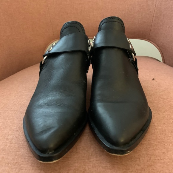 Dolce Vita Black Leather Little Booties - Picture 2 of 4